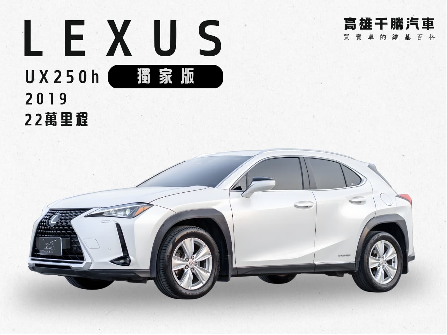 2019年 LEXUS UX250H 豪華版